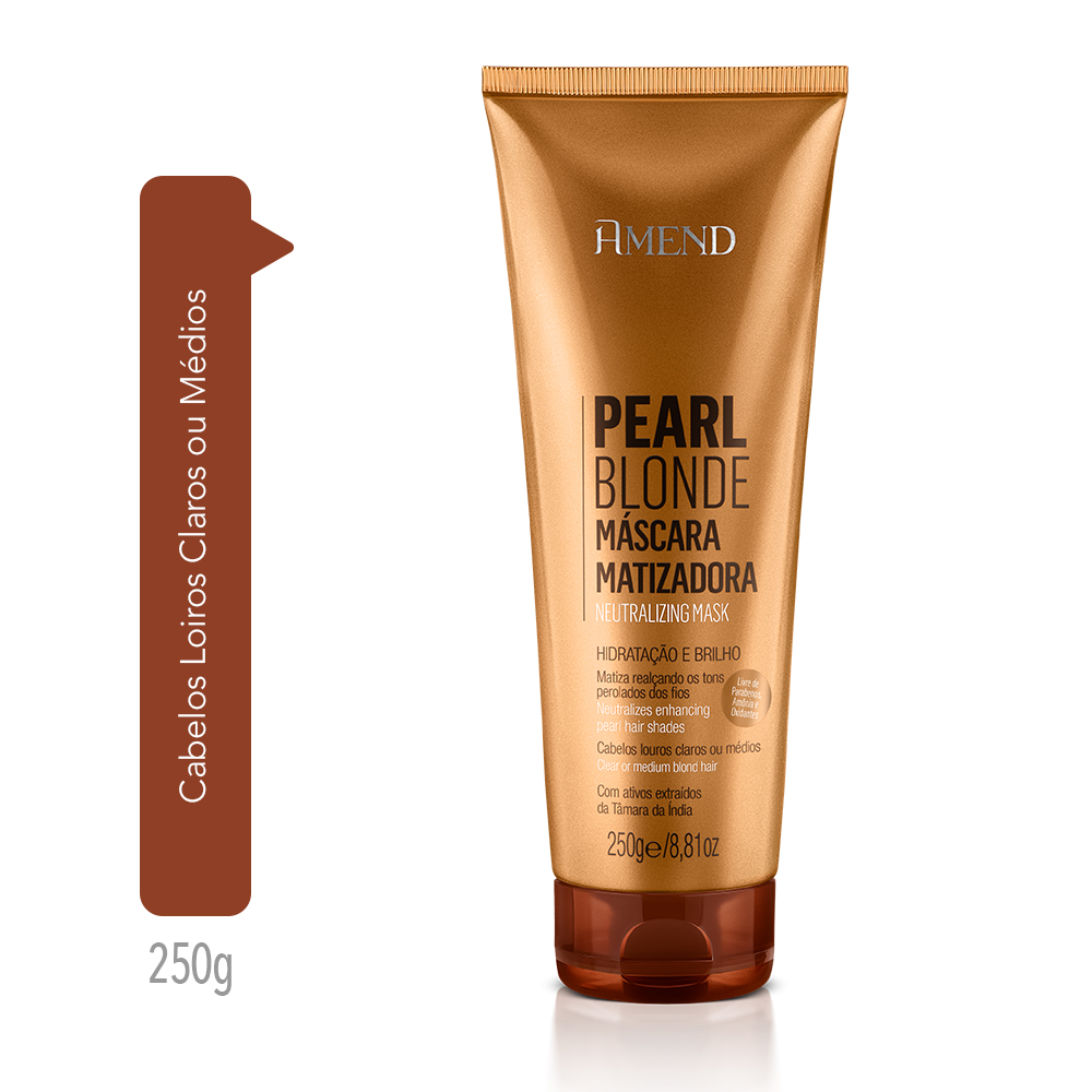 Máscara Matizadora Amend Pearl Blonde 250g